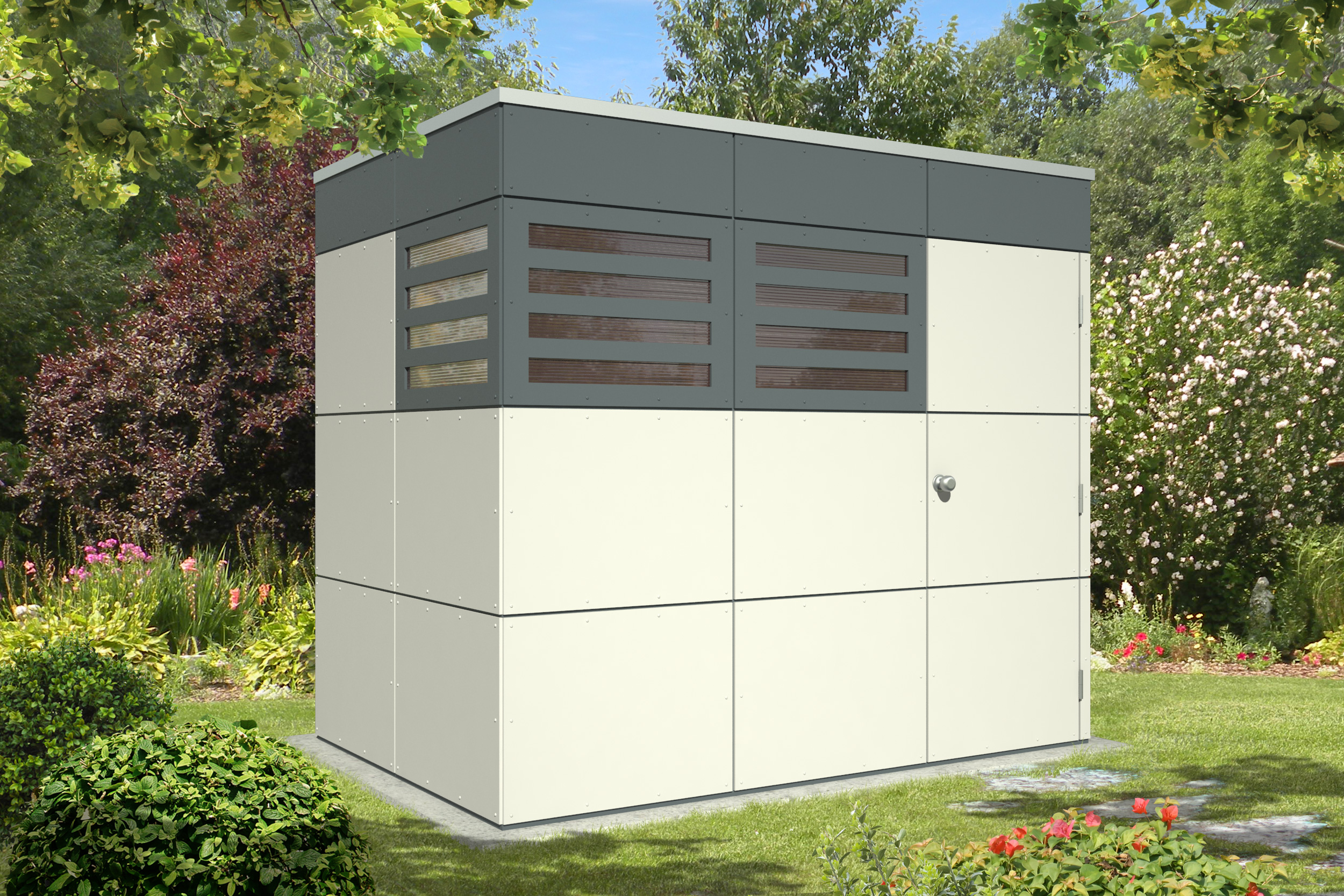 Skan Holz CrossCube Gartenhaus Sydney 2