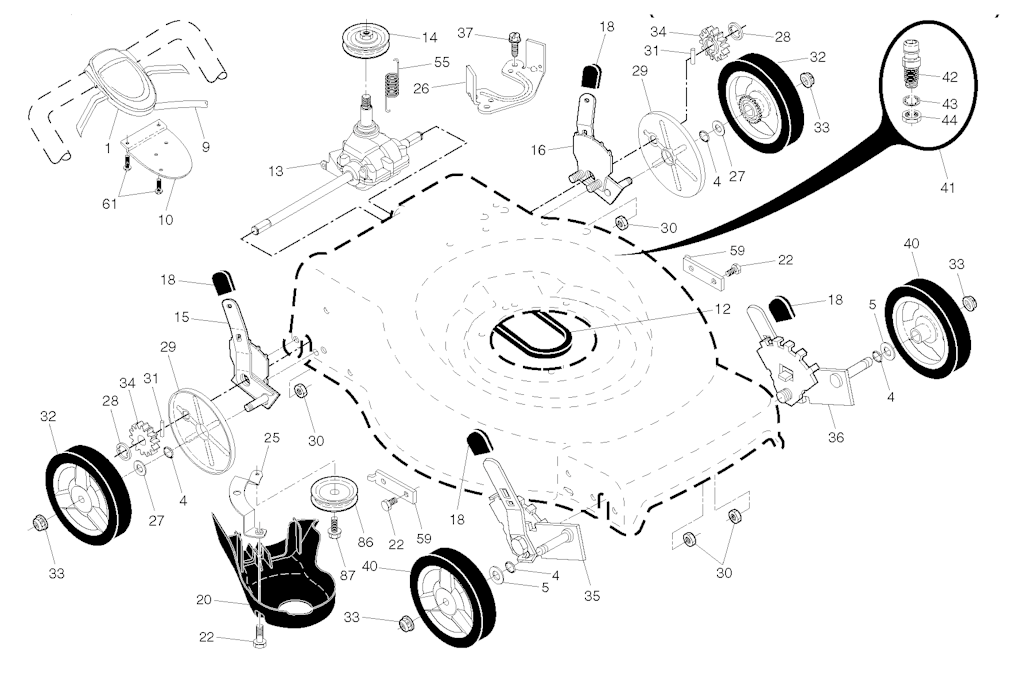 Explosionszeichnung Ersatzteile