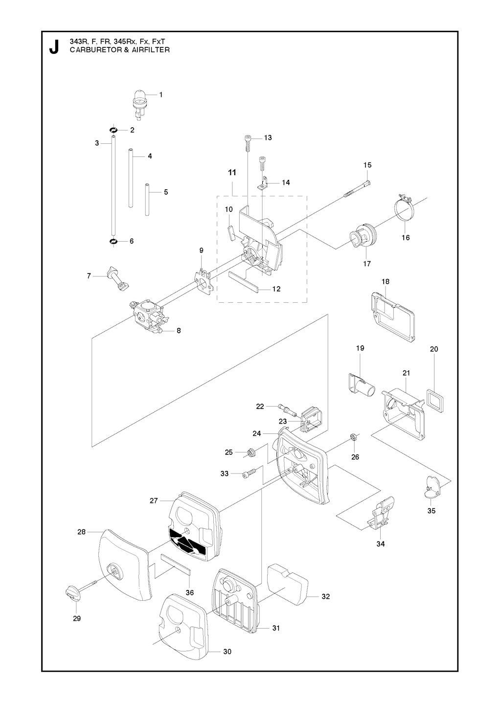 Explosionszeichnung Ersatzteile