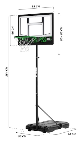 Salta Junior - Basketballkorb Dribble Höhe 160 - 210 cm