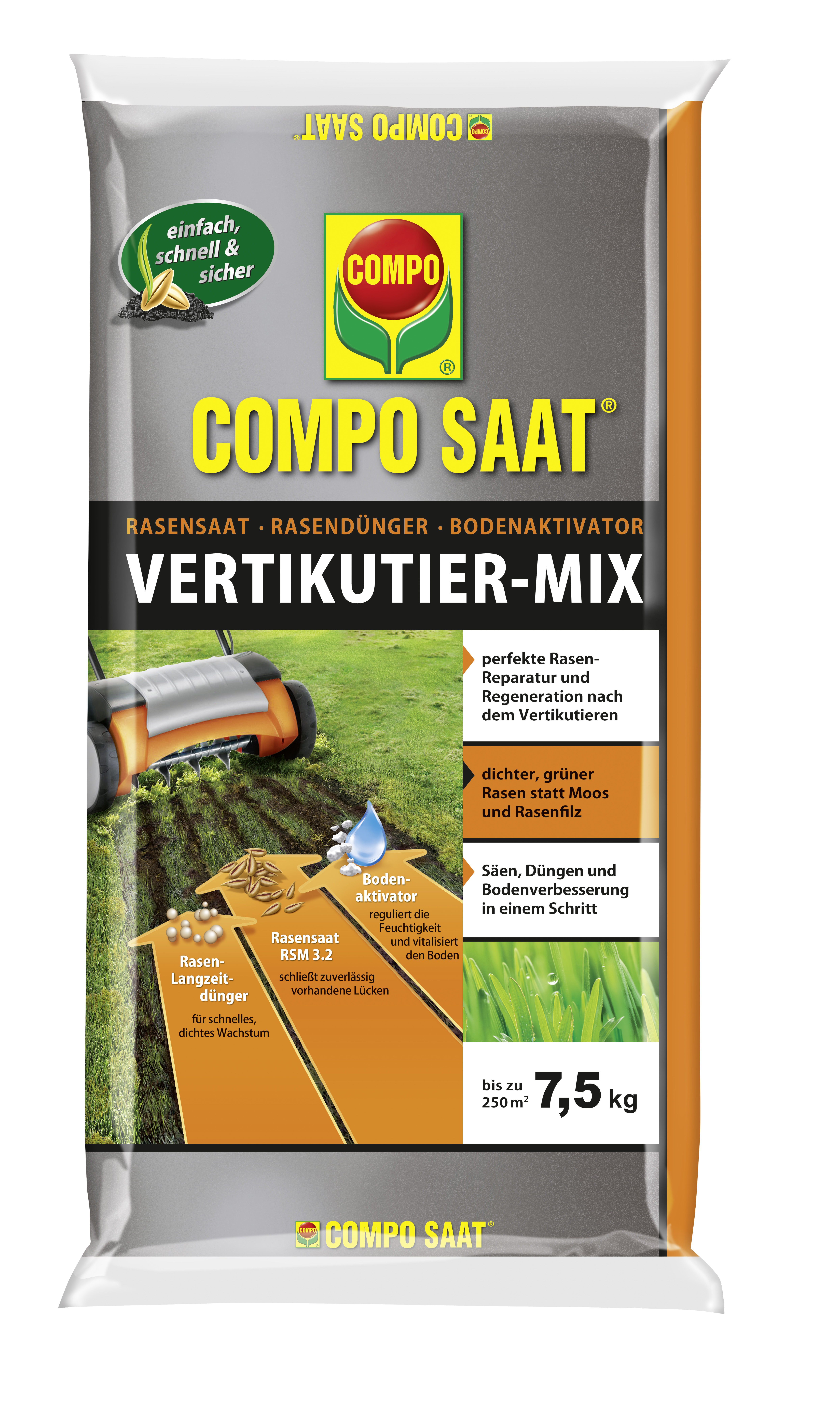 COMPO SAAT® Vertikutier-Mix 7,5 kg für bis zu 250 m²