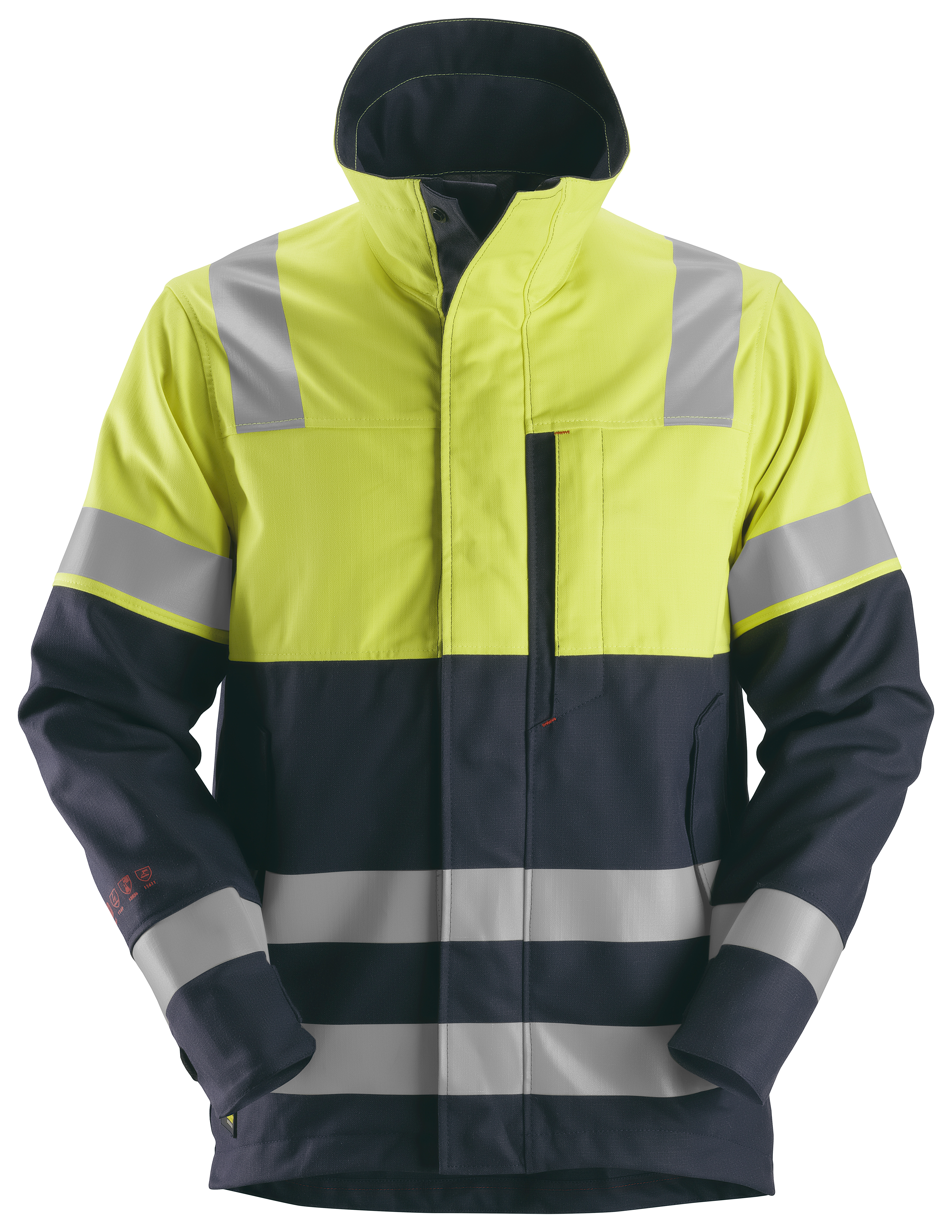 Snickers ProtecWork, Arbeitsjacke, Warnschutzklasse 1 28 navy-signalgelb