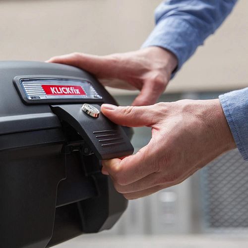 Rixen & Kaul Gepäckträgerbox Citybox schwarz UniKlip 2, Gewicht: 2030 g
