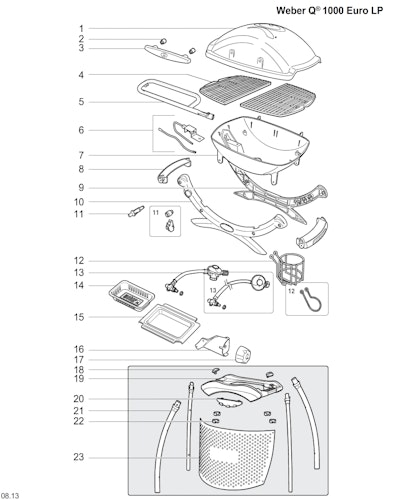 Weber Q 1000 Titanium w/Stand (2014) (DE/AT)