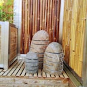 BambusBASIS Steinlampe - handgefertigt