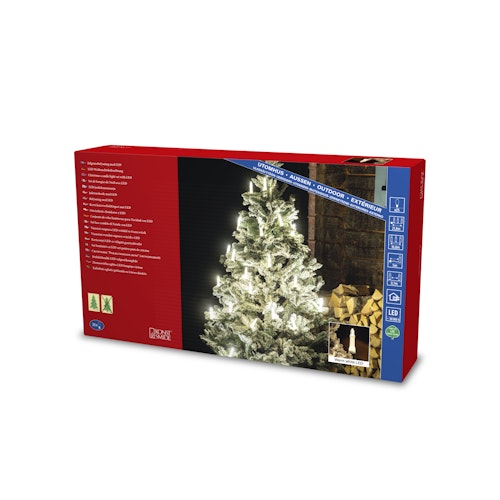 Konstsmide Weihnachtsbeleuchtung LED Baumkette, Topbirnen, One String, 25 warmweisse SMDLEDs