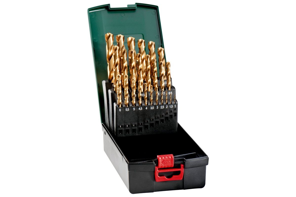 Metabo HSS-TiN-Bohrerkassette25-teilig