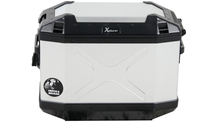 Hepco & Becker Koffer links, silber, HEPCO & BECKER Koffer "Xplorer" 30 l Inhalt