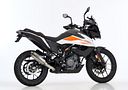 Vorschaubild Shark Performance SLIP-ON Titan silber SRC 4 für KTM 390 Adventure EURO4 EURO5 