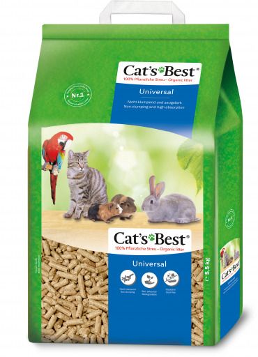 CAT'S BEST Universal 5,5kg (10 Liter) Katzenstreu / Kleintierstreu