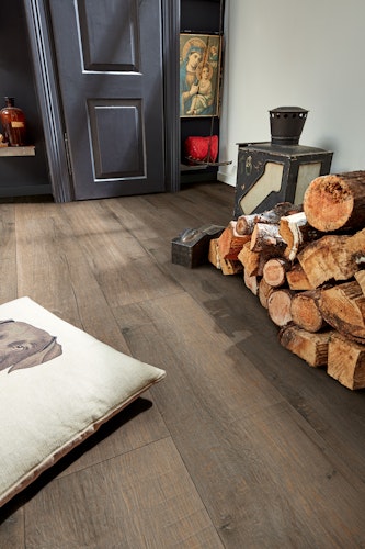 HANDMUSTER MEISTER Designboden MeisterDesign. flex DD 400 Altholzeiche lehmgrau 6986