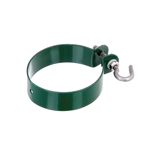 Alberts® Schelle,Befestigung v.Geflechtspannst.,verzinkt,grün Kst.b.,Schelle⌀76mm 655587