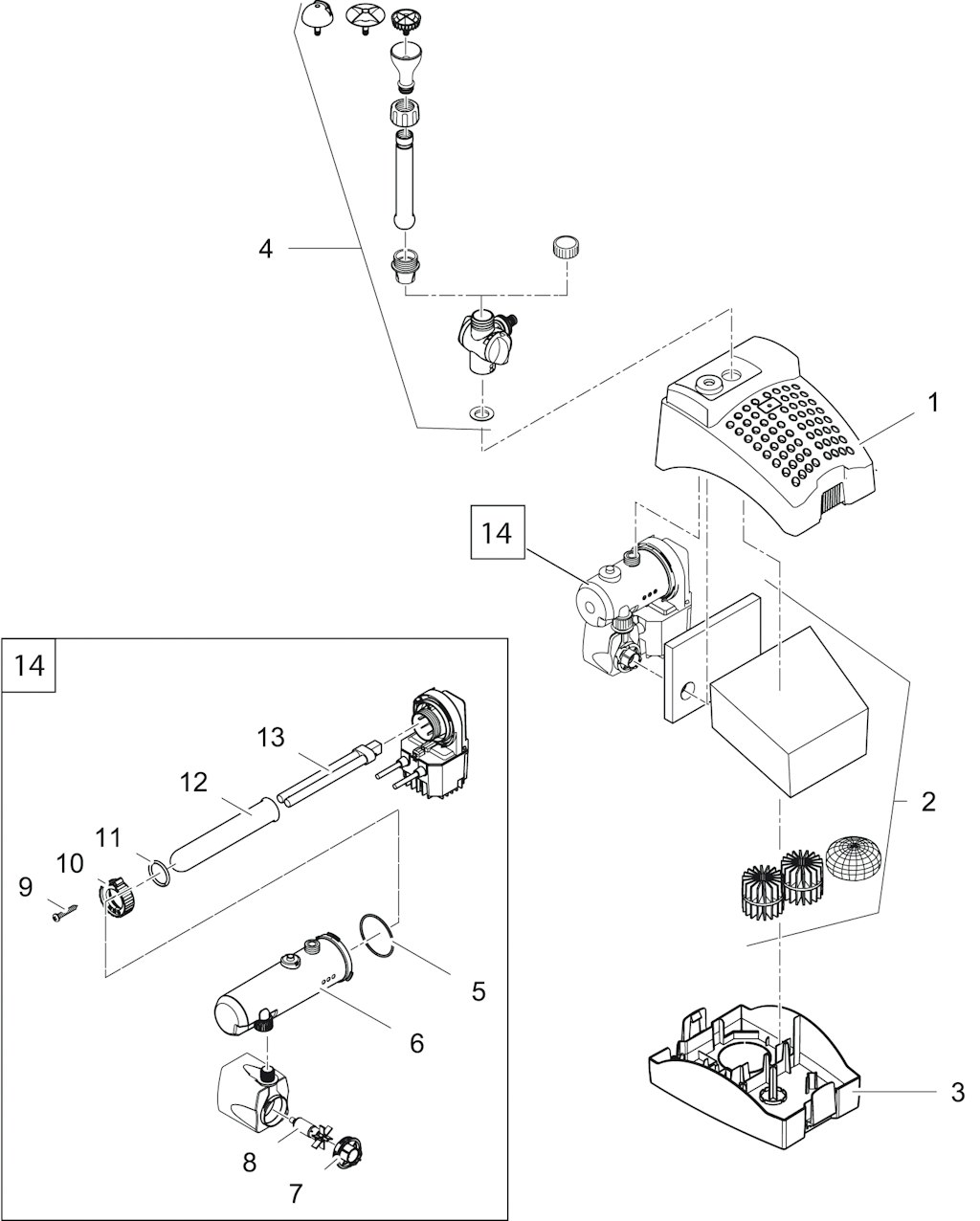 Explosionszeichnung Ersatzteile