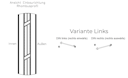 Vorschaubild dz VIDUAL Swing Einzeltor Pure 100 x 20 mm Rhombusprofil - DIN Links