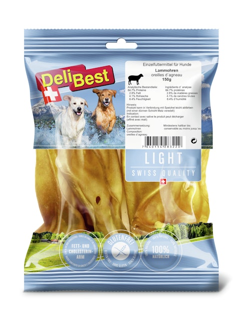 DeliBest Lammohren Light HundekauartikelVorschaubild