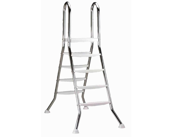 myPOOL Edelstahl Hochbeckenleiter 0,90/1,00 m
