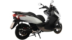 LeoVince Komplettanlage Edelstahl SBK NERO für KYMCO DINK STREET / DOWNTOWN / SUPERDINK 125