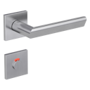 Vorschaubild Griffwerk VAYA 137 TRI fast2fix Fast2Fix GK3 Rosetten eckig WC rot/weiß Edelstahl matt