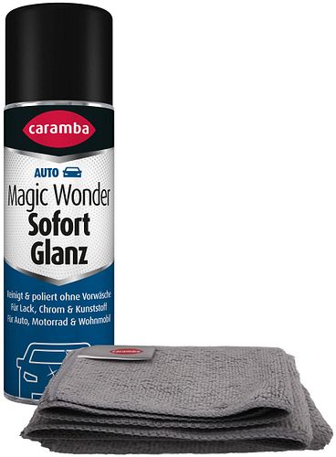 Caramba Lackreiniger "Magic Wonder Sofort-Glanz" inkl. Mikrofasertuch