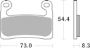 Vorschaubild SBS Bremsbelag 960DS-2 Road Racing Endurance (weicher Biss)