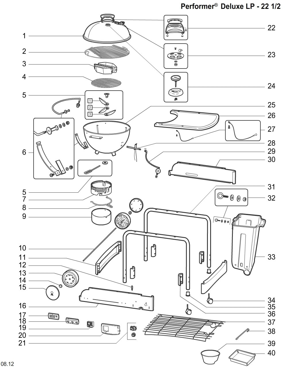 Explosionszeichnung Ersatzteile