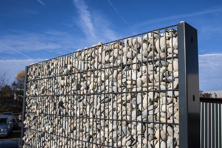 Kraus Gabionen Pfostenset - Seitenelemente - zum Einbetonieren 100mm - Anthrazit - 1540 mm