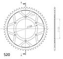 Vorschaubild Supersprox Stahl-Kettenrad 520 53Z (Schwarz)