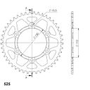 Vorschaubild Supersprox Alu-Kettenrad 525 45Z (Rot)