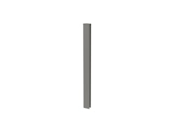 Biohort Eckprofil Abschluss Rankgitter/Sichtschutz für DaVinci quarzgrau-metallic B188901 (2 Stück) 