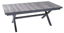 Vorschaubild Garden Pleasure Gartenmöbel Set RANA / SILEA 04, Ausziehtisch 200/260 x 100 + 8 Stapelsessel, Alu Anthrazit / Keramik Silbereiche / Kunststoffgewebe Dunkelgrau