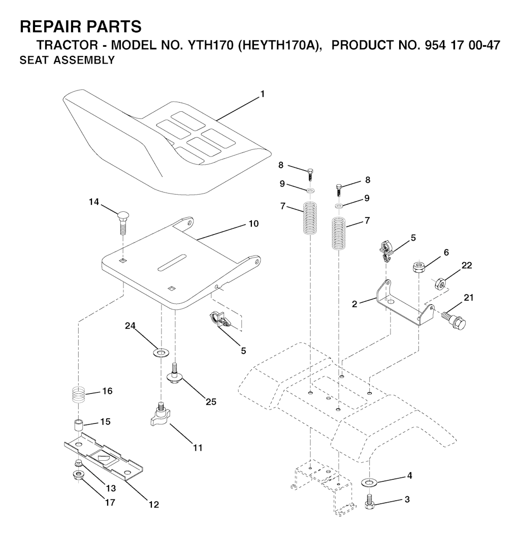 Explosionszeichnung Ersatzteile