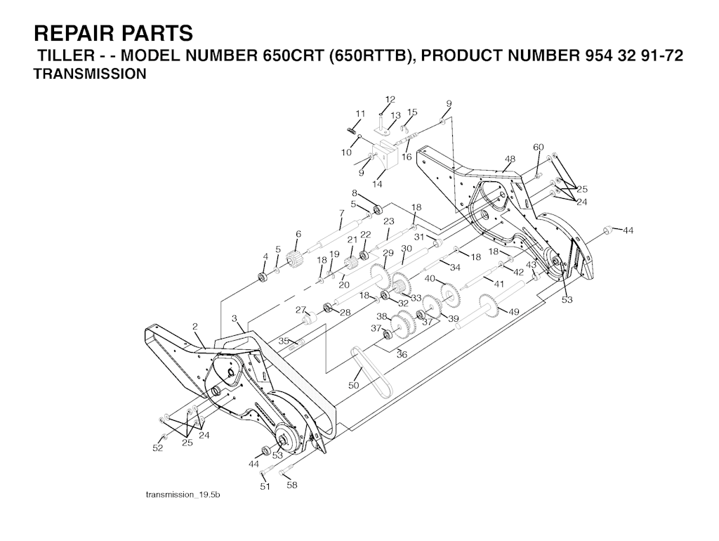 Explosionszeichnung Ersatzteile