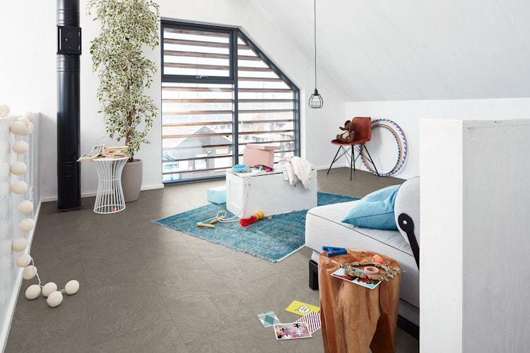 MEISTER Laminatboden MeisterDesign. laminate LB 150 857 x 398 x 8 mm 06136 Schiefer grau Steinporen-Struktur