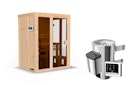 Karibu Sauna Indira 1 - 68 mm Systemsauna - 230 Volt Plug & Play Aktionsangebot