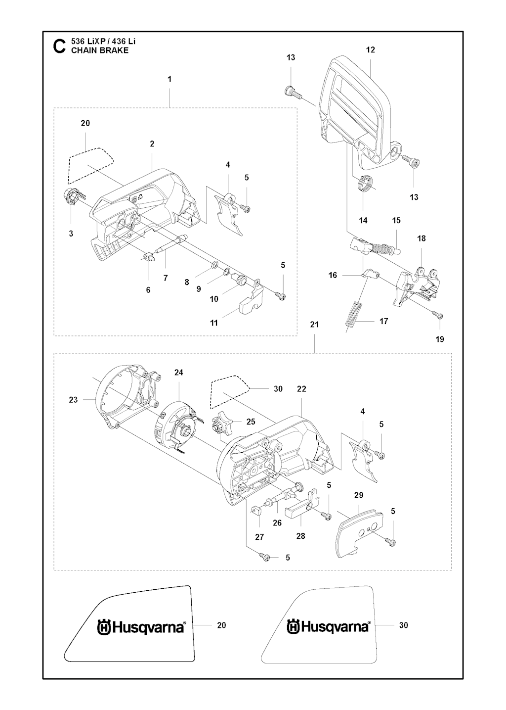 Explosionszeichnung Ersatzteile