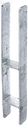 Vorschaubild Alberts® H-Pfostenträger 300x60x5mm für verschiedene Pfostenstärken
