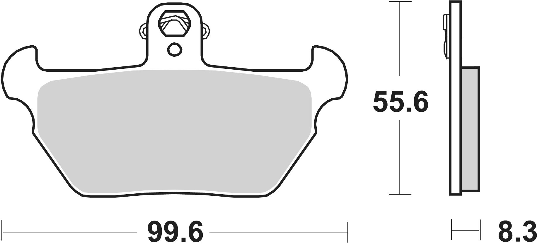 SBS Bremsbelag 644HS Street Sinter