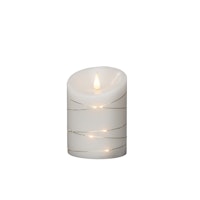 Konstsmide Weihnachtsbeleuchtung  LED Echtwachskerze 3D Flamme 15 Tropfen