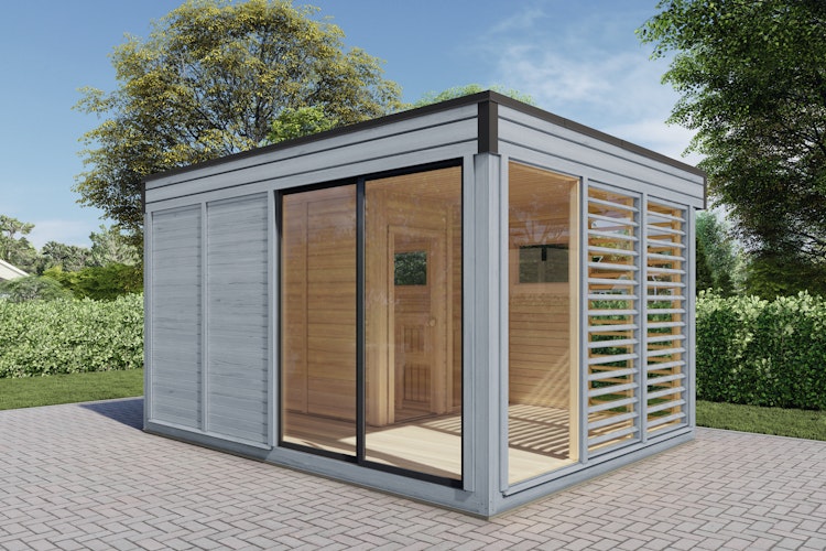 Wolff Finnhaus Saunahaus Paradiso 4x3 (2-Raum)