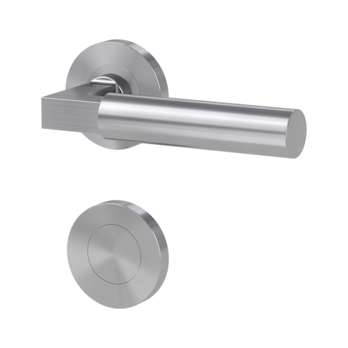 Griffwerk METRICO PROFESSIONAL Schraubtechnik GK4 -Edelstahl matt  Rosettengarnitur -Schraubt. -BL -TS 40-45mm