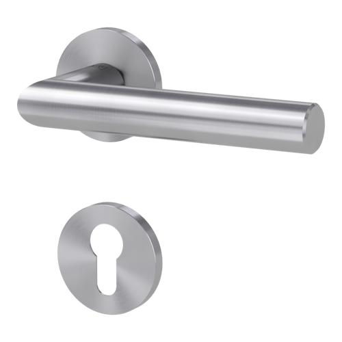 Griffwerk VAYA 128 LUCIA fast2fix Fast2Fix GK3 Rosetten rund Profilzylinder Edelstahl matt