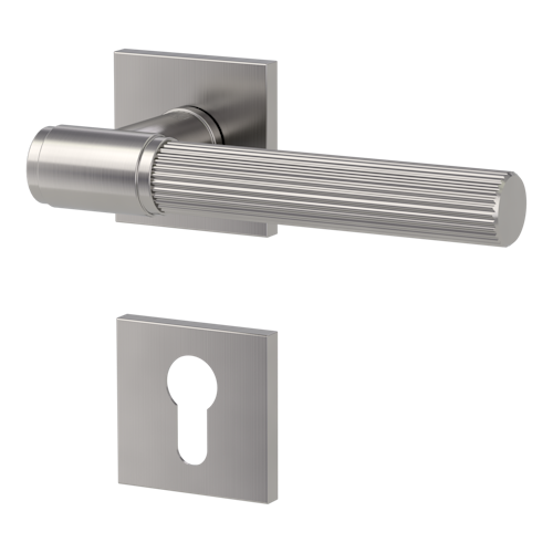 Griffwerk VAYA 136 ARIS fast2fix Fast2Fix Rosetten eckig Profilzylinder Samtgrau