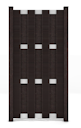 Vorschaubild GroJa Fertigzaun Hochkant 84,3 x 180 x 3,2 cm