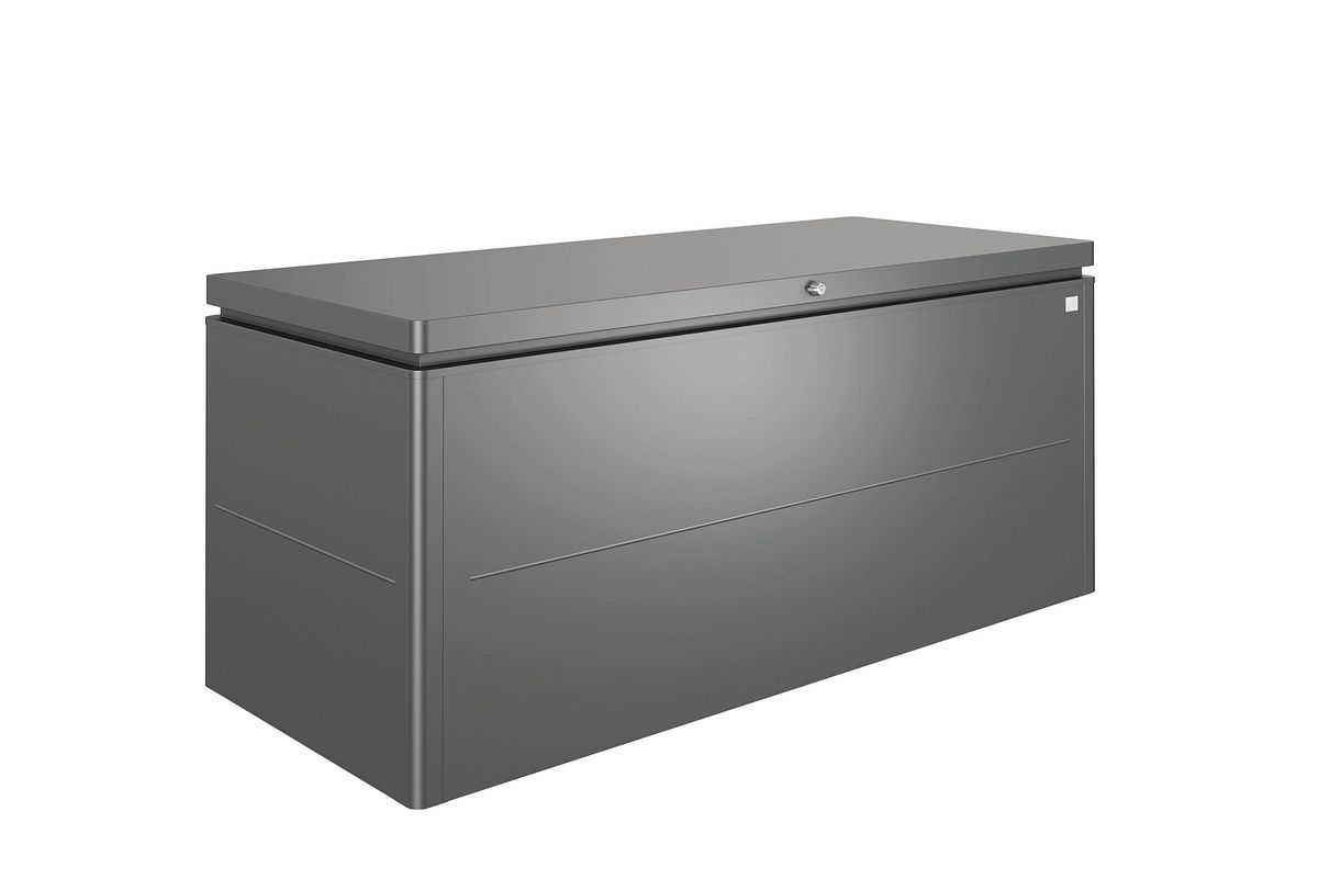 Biohort LoungeBox Geräteschrank-200 x 84 x 88,5 cm (Größe 200)-dunkelgrau-metallic