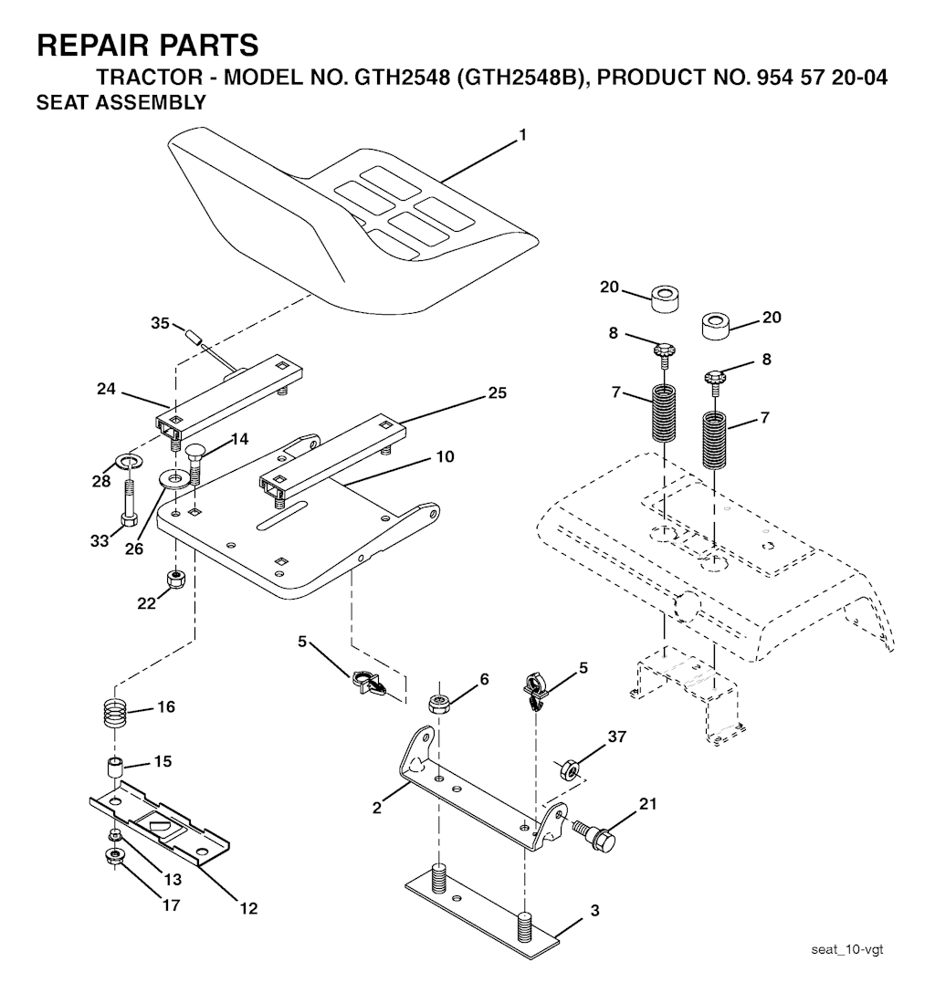 Explosionszeichnung Ersatzteile