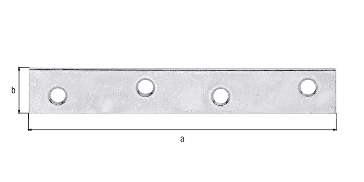 Alberts® Flachverbinder, sendzimirverzinkt, LxB 100x15 mm 339272