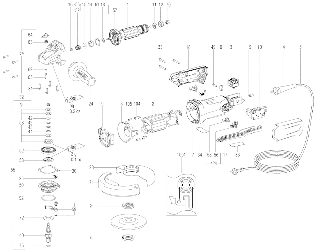 Explosionszeichnung Ersatzteile