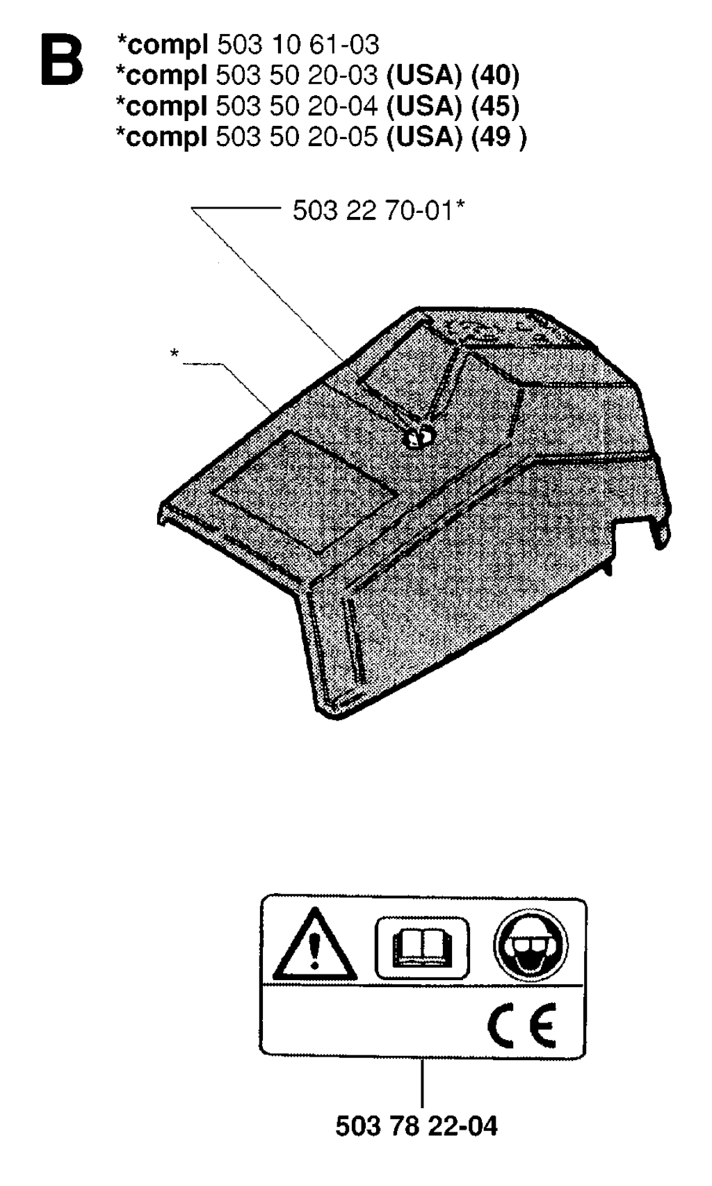 Explosionszeichnung Ersatzteile