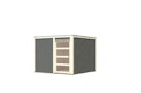 Vorschaubild Karibu Gartenhaus Qubic 2 mit Schiebetür - 19 mm
