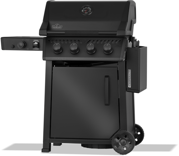 Napoleon Phantom Freestyle PRO 425, mit Edelstahl Rosten und Tür, Mattschwarz